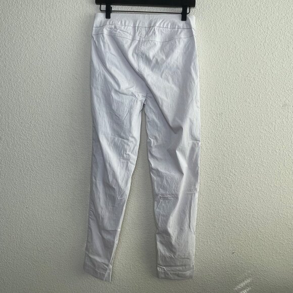 Slim-sation by Multiples Women’s Pull-On Ankle Pants — Size 8, White - Picture 7 of 7